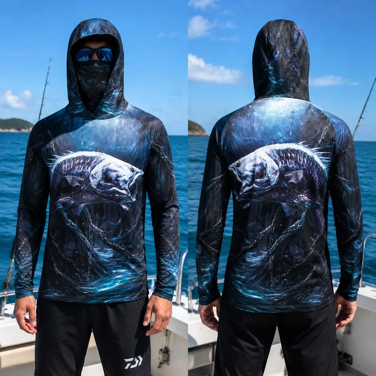 Maglia da pesca con cappuccio  - Fishing Shirt Uv Protection recensione e prezzo